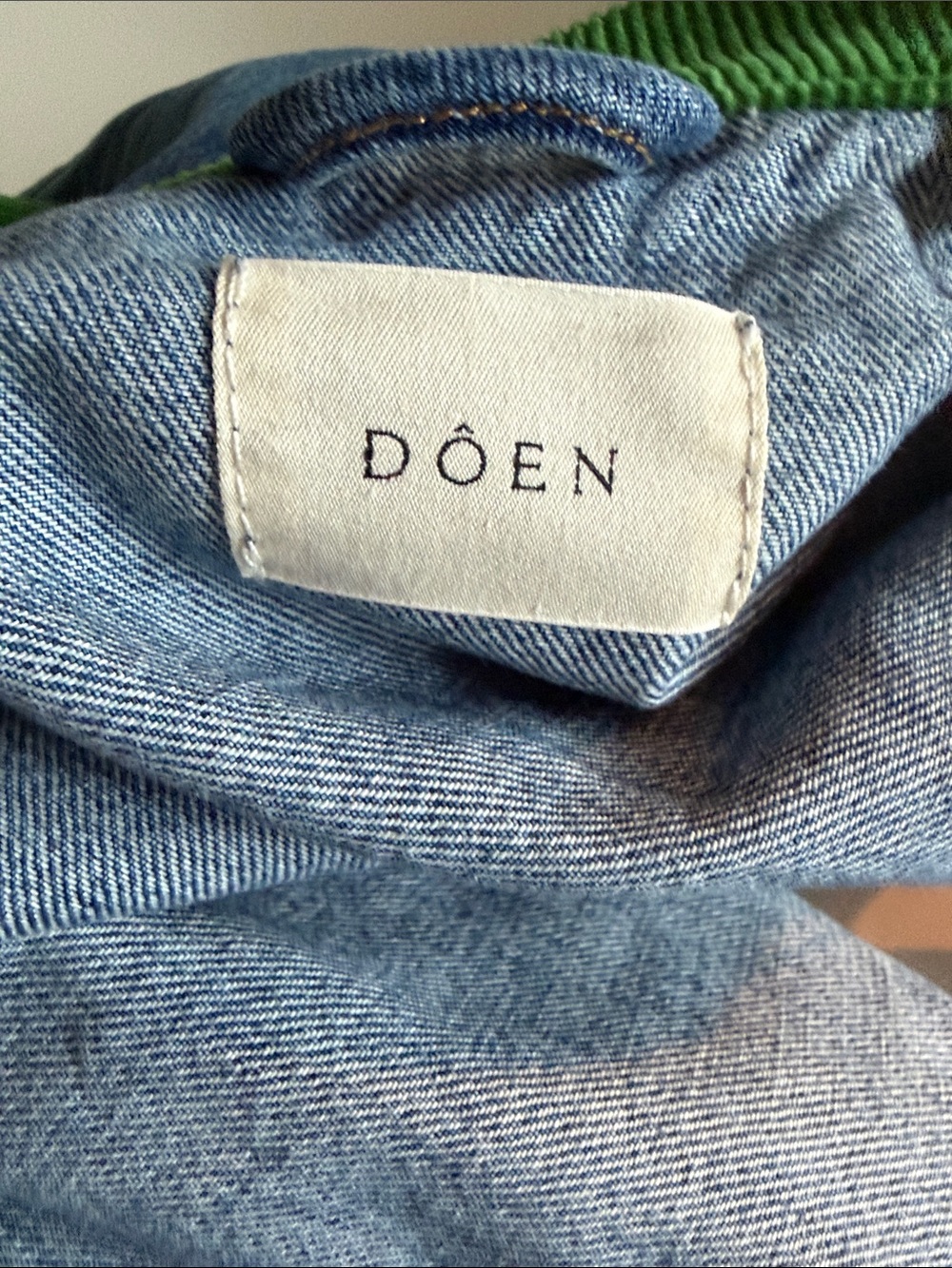 Doen Pascual corduroy-trimmed denim jacket - Picture 6 of 6